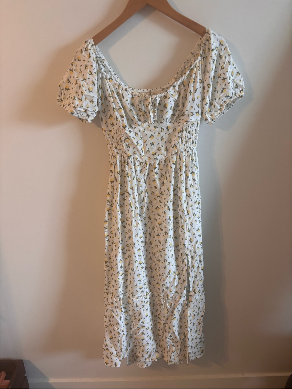 BNWT Aeropostale Summer Lemon Print Midi Dress M